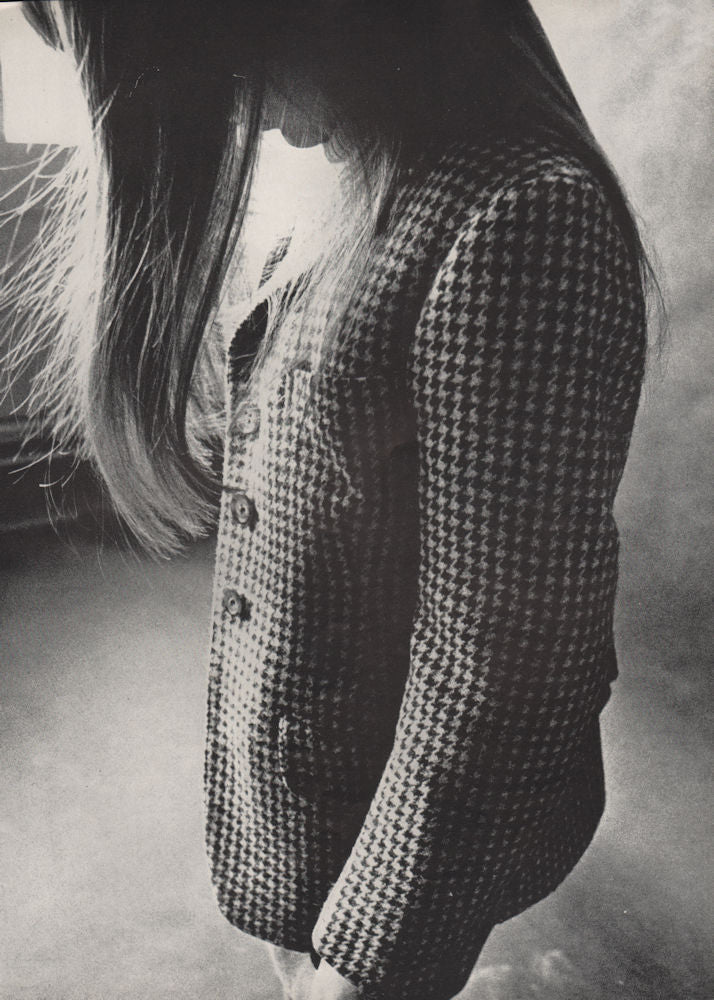 Women's fashion. Tweed jacket.. BRITISH VOGUE 1963 old vintage print picture